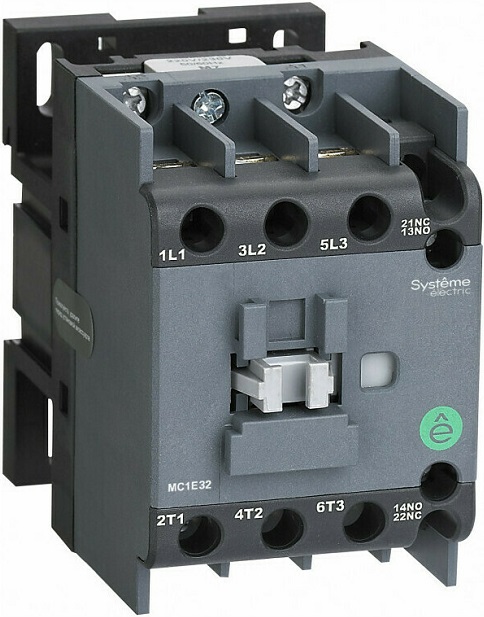 

Контактор Systeme Electric MC1E25M7 MC1E 3P 25A НО+НЗ 220V/230V 50/60ГЦ (LC1E2510M5), MC1E25M7