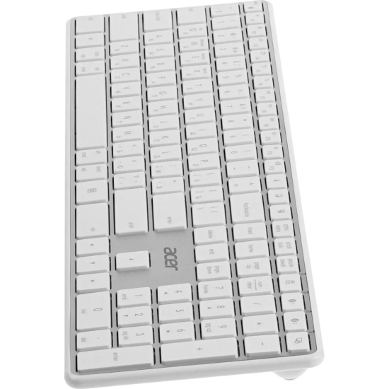 

Клавиатура беспроводная Acer OKR301 ZL.KBDEE.015 белый/серебристый USB, BT/Radio slim Multimedia, OKR301