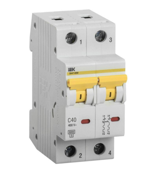 фото Автоматический выключатель модульный IEK MVA31-2-040-C в Красноярске