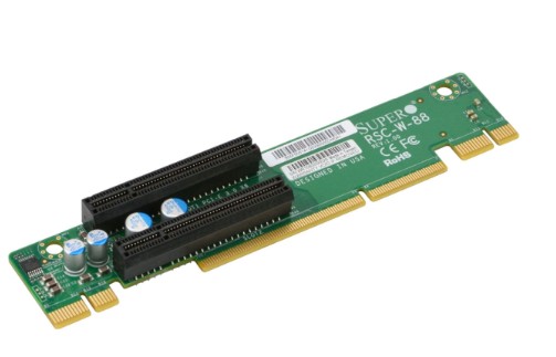 

Плата Supermicro RSC-W-88 1U LHS WIO Riser card with two PCI-E x8 slots, RSC-W-88