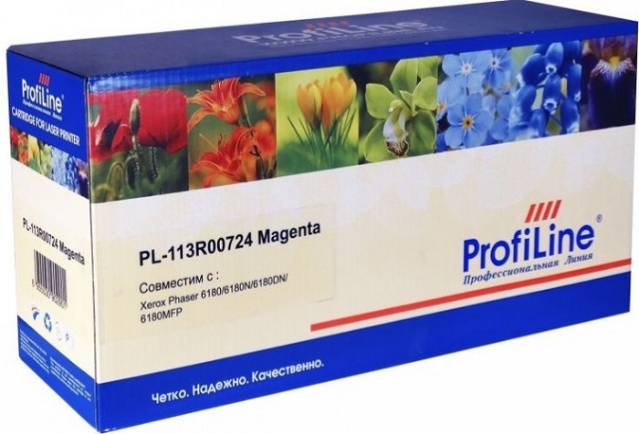 

Картридж ProfiLine PL_113R00724_M для принтеров Xerox Phaser 6180/6180MFP/6180MFP/D/6180MFP/N Magenta 6000 копий, PL_113R00724_M
