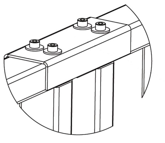 Изображение товара Накладка PERCo PERCo-RF01 для ограждений и калиток