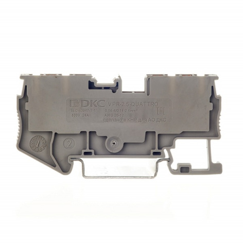 фото Клемма проходная  DKC VPR-2.5-QUATTRO-GY в Уфе