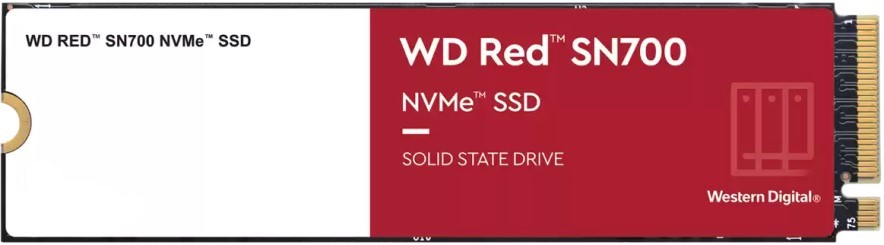 

Накопитель SSD M.2 2280 Western Digital WDS400T1R0C WD Red SN700 4TB PCIe Gen3 x 4 3400/3100MB/s IOPS 550K/520K MTTF 1.75M, WDS400T1R0C