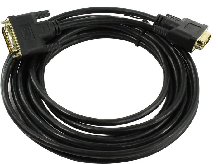 

Кабель DVI Exegate EX-CC-DVI2-5.0 EX257296RUS dual link, 25M/25M, 5м, позолоченные контакты, EX-CC-DVI2-5.0