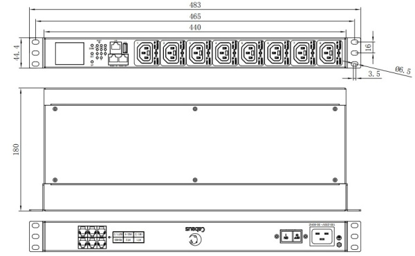 фото Блок розеток  Cabeus SMART-PDU-C20-8C13-CM