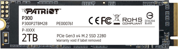 фото Накопитель SSD M.2 Patriot Memory P300P2TBM28 в Уфе 2000 ГБ