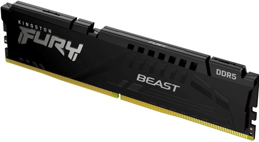 

Модуль памяти DDR5 16GB Kingston FURY KF568C34BBA-16 Beast Black RGB, PC5-54400, 6800MHz, CL34, 1,4V, XMP, радиатор, KF568C34BBA-16
