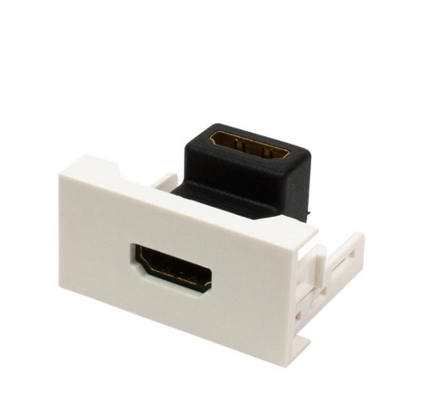 

Вставка Lanmaster LAN-WA-LP-HD90CP-WH Mosaic 22.5x45 с угловым адаптером HDMI, мама-мама, белая, LAN-WA-LP-HD90CP-WH