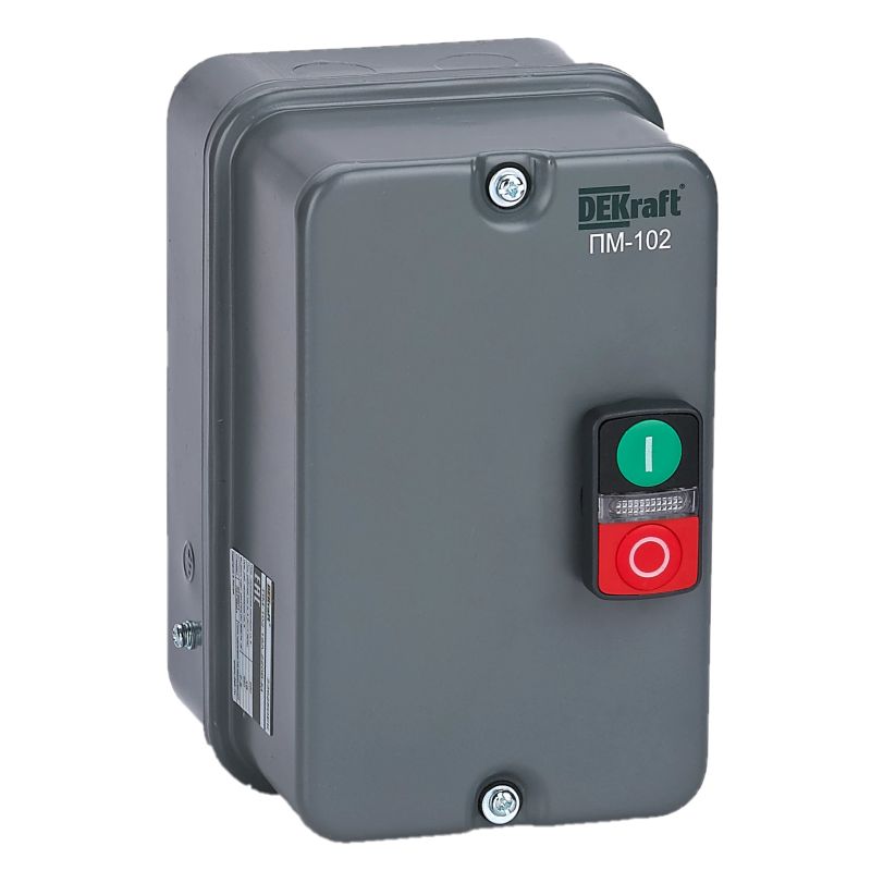 

Пускатель электромагнитный DEKraft 23623DEK 9А AC220/230В 50/60Гц в металлической оболочке, 23623DEK