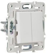 фото Переключатель двухклавишный IEK SK-V22-0-10-K01