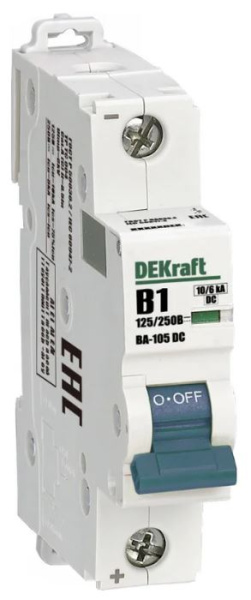 Изображение товара Автоматический выключатель DEKraft 13381DEK 25 А IP20 для защиты цепей