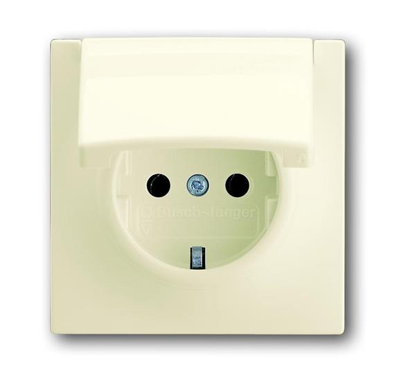 

Розетка ABB 2018-0-1488 2CKA002018A1488 с заземлением, с крышкой, 16А, 250В, IP20 (бежевая), 2018-0-1488