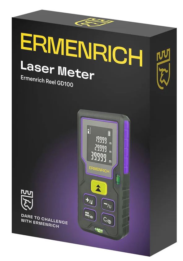 

Рулетка Ermenrich 84644 лазерная Reel PLUS GD100, фиолетовый, 84644