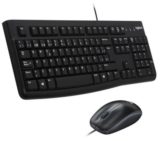 фото Клавиатура и мышь проводной комплект Logitech MK120 в Омске