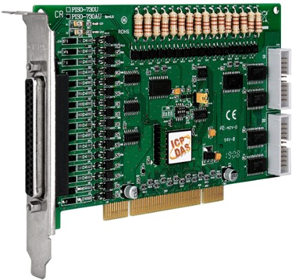 

Плата ICP DAS PISO-730AU CR Universal PCI Bus, 32-channel isolated digital I/O & 32-channel TTL digital I/O board. (current sourcing) (RoHS) Includes, PISO-730AU CR