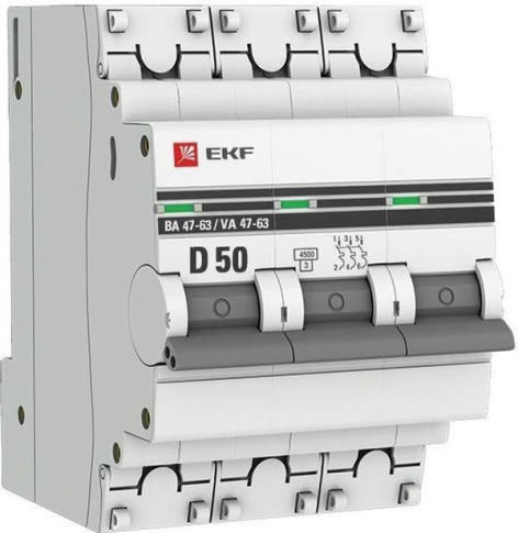 фото Автоматический выключатель  EKF mcb4763-3-50D-pro в Уфе