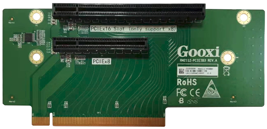 

Карта расширения Gooxi SL2108-748-PCIE3-M PCIe3.0x16 to 2* PCIe3.0x8, Riser3 (1* x16 SLOT+1* x8 SLOT) (including half-height holder and adapter board), SL2108-748-PCIE3-M