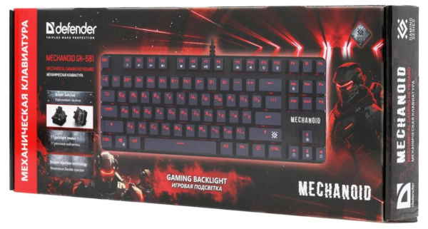 фото Клавиатура проводная Defender Mechanoid GK-581 в Казани