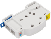 фото Кросс оптический на DIN-рейку Lanmaster LAN-DRF-2SC/BX-WH