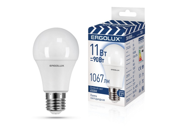фото Лампа светодиодная ERGOLUX LED-A60-11W-E27-6K в Перми
