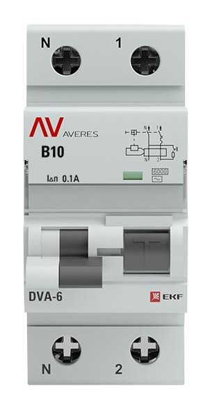 фото Автомат дифференциальный EKF rcbo6-1pn-10B-100-ac-av в Красноярске