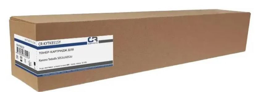 

Тонер-картридж CopyRite CR-KYTK8515Y для Kyocera Taskalfa 5052ci/6052ci, TK-8515Y, 20000cтр, yellow, CR-KYTK8515Y