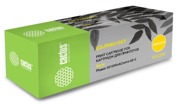 Изображение товара Картридж Cactus CS-PH6510Y для лазерных мфу и принтеров