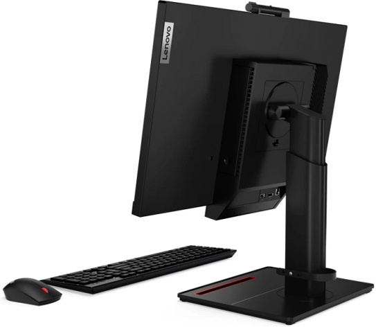 Монитор 24' Lenovo ThinkCentre TIO24Gen5 IPS FHD, 60 Гц, 4 мс, 16:9, 250 кд/м², HDMI 1.4, DP 1.2, встроенная веб-камера (FHD), встроенный микрофон, встроенные динамики (2x3 Вт), черный, фото5