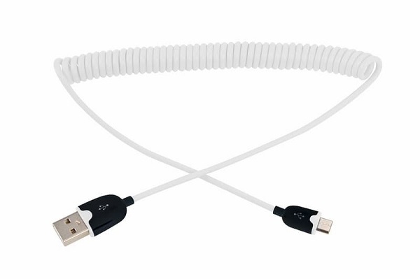 

Кабель интерфейсный Rexant 18-4301 универсальный microUSB шнур витой 1 м белый, 18-4301