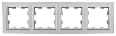 

Рамка IEK BR-M42-K47 4-м BRITE РУ-4-БрА алюминий, BR-M42-K47
