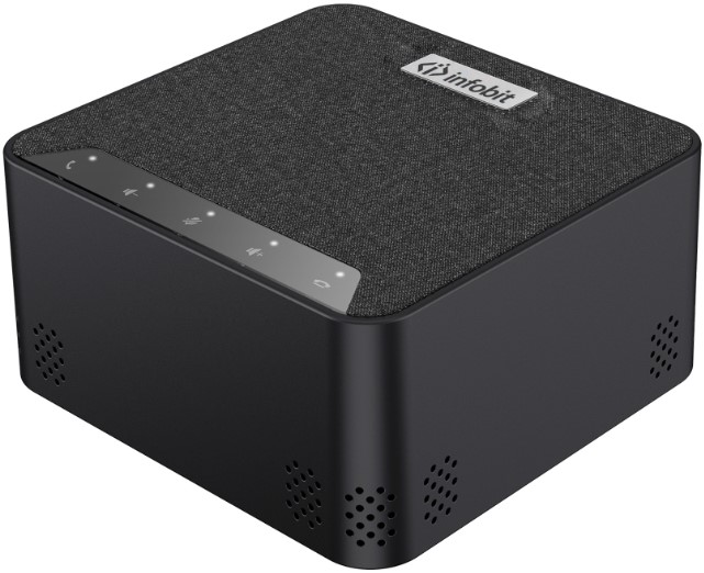 

Спикерфон Infobit iSpeaker M500 для переговорных комнат (15-25кв.м.) на 5-8 человек: 8 всенаправленных микрофонных капсюлей, AEC, AGC, RS. Макс. расст, iSpeaker M500