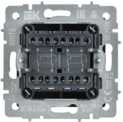 фото Переключатель перекрестный  IEK BR-V23-0-10-K45 в Санкт-Петербургe