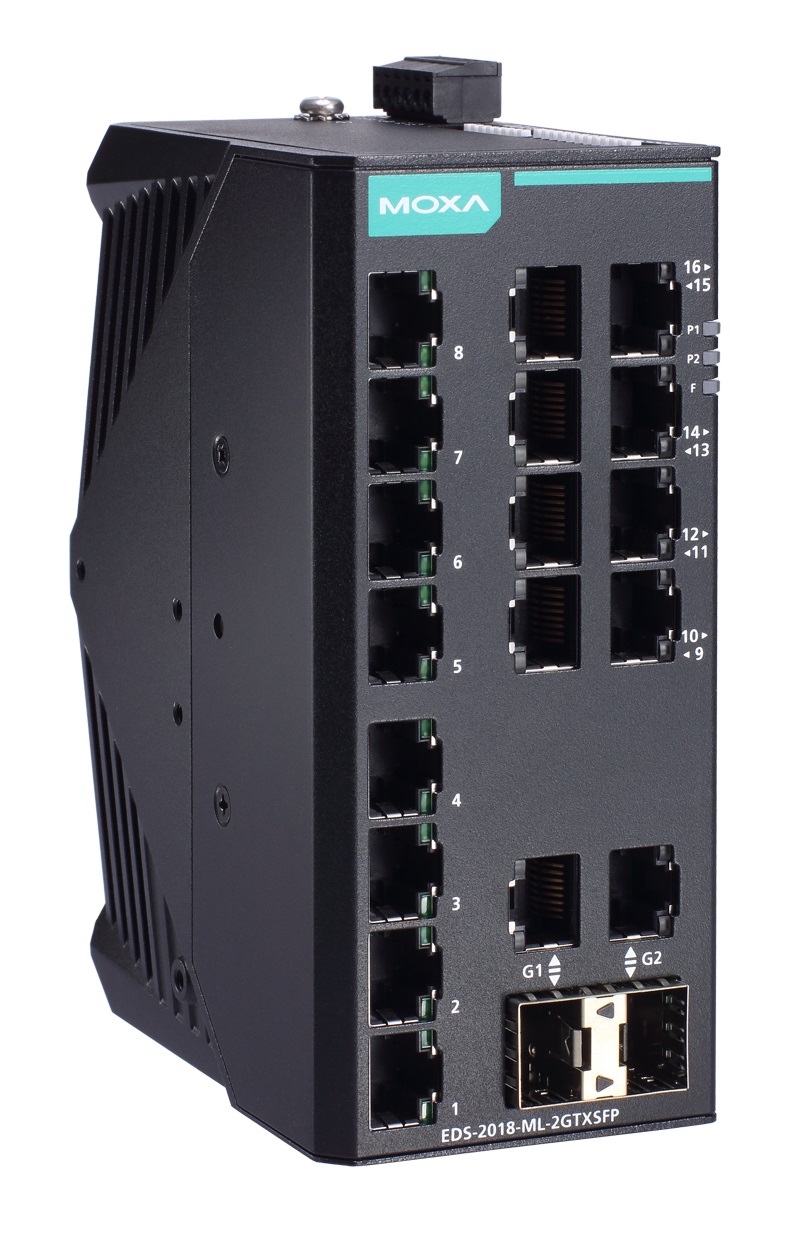 

Коммутатор MOXA EDS-2018-ML-2GTXSFP-T Unmanaged Gigabit Ethernet switch with 16 10/100BaseT(X) ports, 2 10/100/1000BaseT(X) or 100/1000BaseSFP ports, EDS-2018-ML-2GTXSFP-T