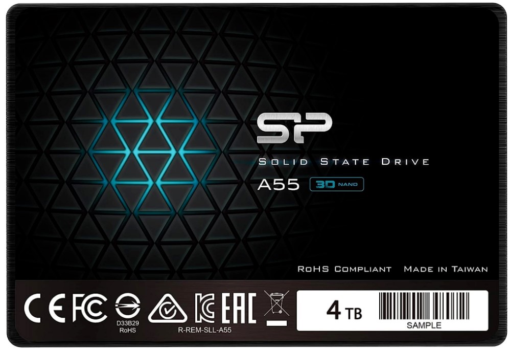 

Накопитель SSD 2.5'' Silicon Power SP004TBSS3A55S25 4TB A55, SATA III [R/W - 500/450 MB/s] TLC, SP004TBSS3A55S25