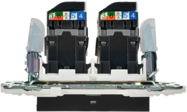 фото Розетка компьютерная двойная IEK SK-K20-1-K02 в Уфе
