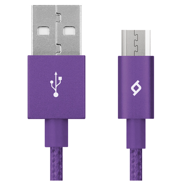 

Кабель TTEC 2DK11MR microUSB 1.0m alum violet, 2DK11MR