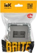 фото Розетка компьютерная IEK BR-K20-2-K46