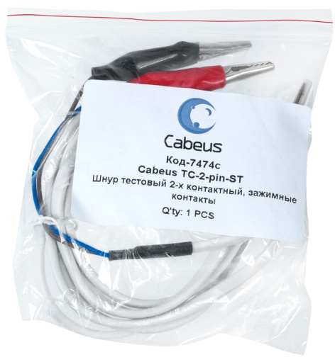 фото Шнур тестовый 2-х контактный Cabeus TC-2-pin-ST в Воронеже