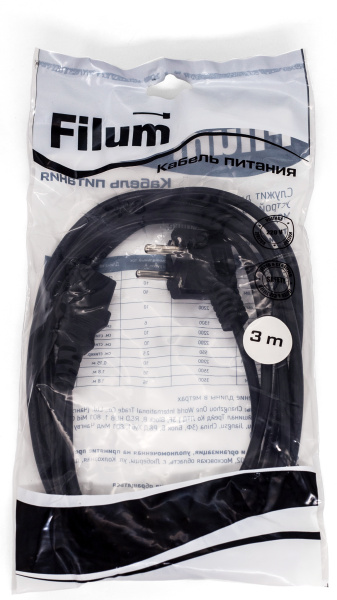 фото Кабель питания  Filum FL-PC10-EU-C13-3M в Самаре