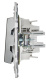фото Переключатель двухклавишный  IEK SK-V22-1-10-K50