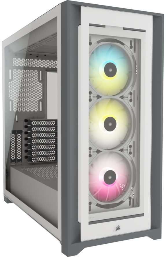 

Корпус ATX Corsair iCUE 5000X RGB CC-9011213-WW белый, без БП, стенка из закаленного стекла, 2*USB 3.0, USB 3.1 Type-C, audio, iCUE 5000X RGB