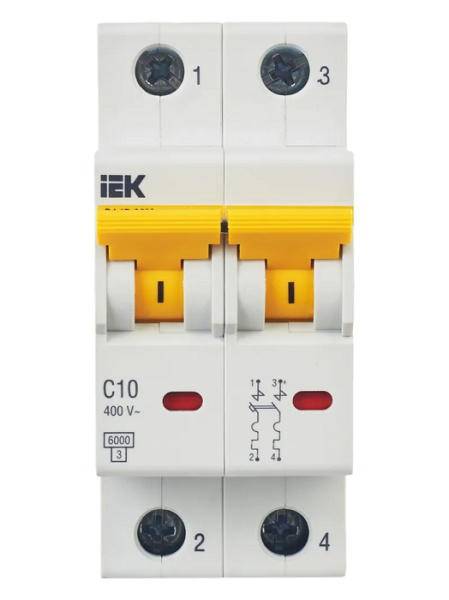 фото Автоматический выключатель модульный IEK MVA31-2-010-C в Красноярске