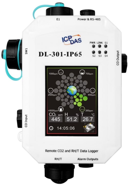 

Датчик ICP DAS DL-301-IP65 CR Remote CO/Temperature/Humidity/Dew Point Data Logger with Ethernet/RS-485, PoE (RoHS), DL-301-IP65 CR
