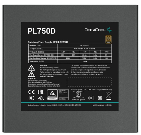 фото Блок питания ATX Deepcool R-PL750D-FC0B-WDEU-V2 в Уфе