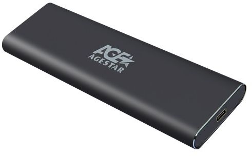 

Внешний корпус AgeStar 31UBNV1C для M.2 USB 3.1 Type-C, алюминий, серый, 31UBNV1C