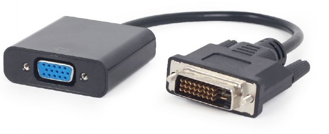

Переходник Cablexpert A-DVID-VGAF-01 DVI-D-VGA Digital Cablexpert, 25M/15F, длина кабеля 0.2м, черный, пакет, A-DVID-VGAF-01