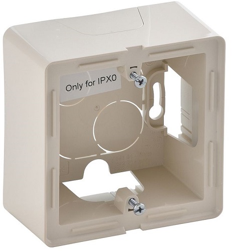 

Коробка Legrand 754201 LIFE наружная 1 пост слоновая кость, 754201