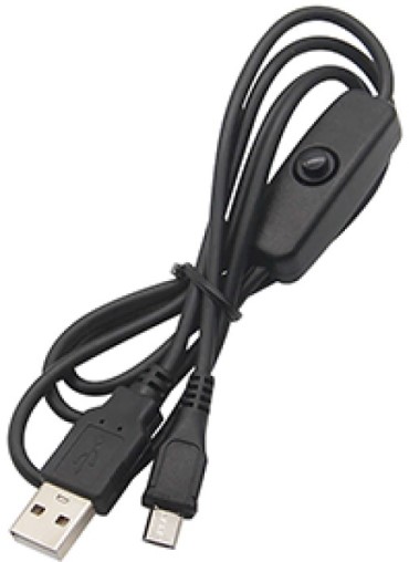 

Кабель питания Qumo 33001 с выключателем для Raspberry P3 (MicroUSB), 33001