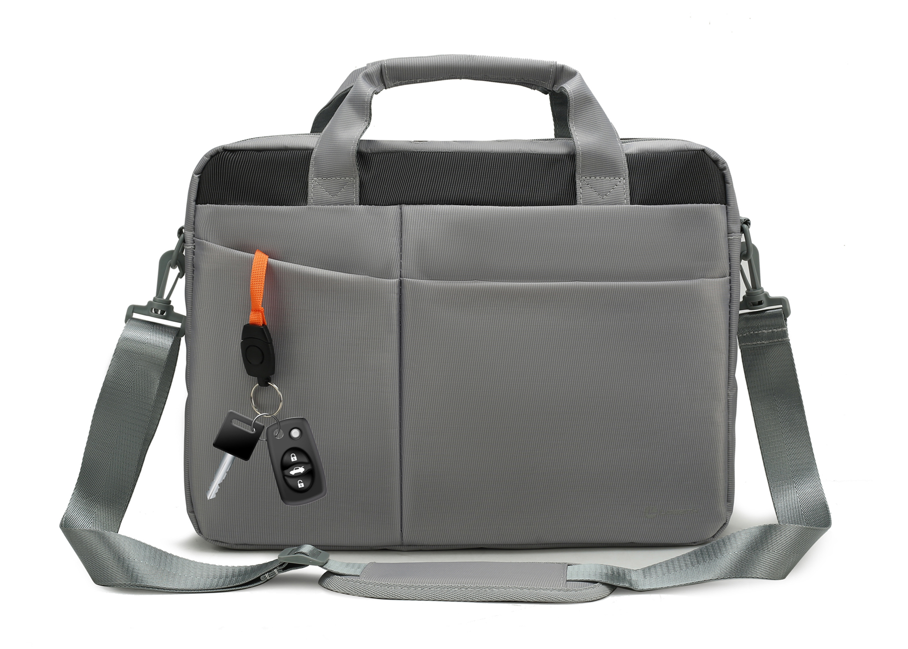 Сумка для ноутбука Lamark L245 Light Grey 15.6", полиэстер, светло-серая
